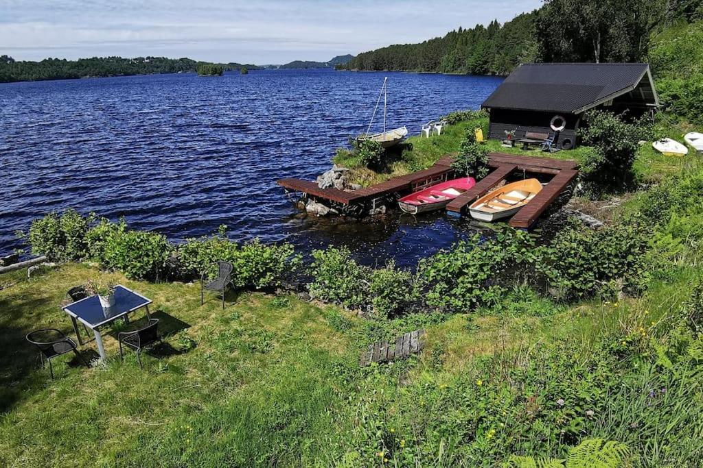 Topfloor Apartment Separate Entranc Nice View Stord Fitjar Buitenkant foto